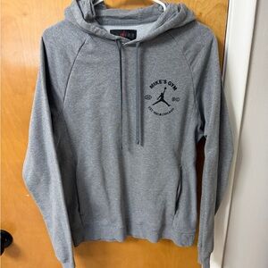 Jordan Mike’s Gym Breakfast Club Gray Pullover Hoodie Size S